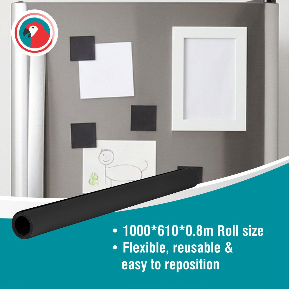 Magnetic Flexible Sheet (1000*610mm - Plain)