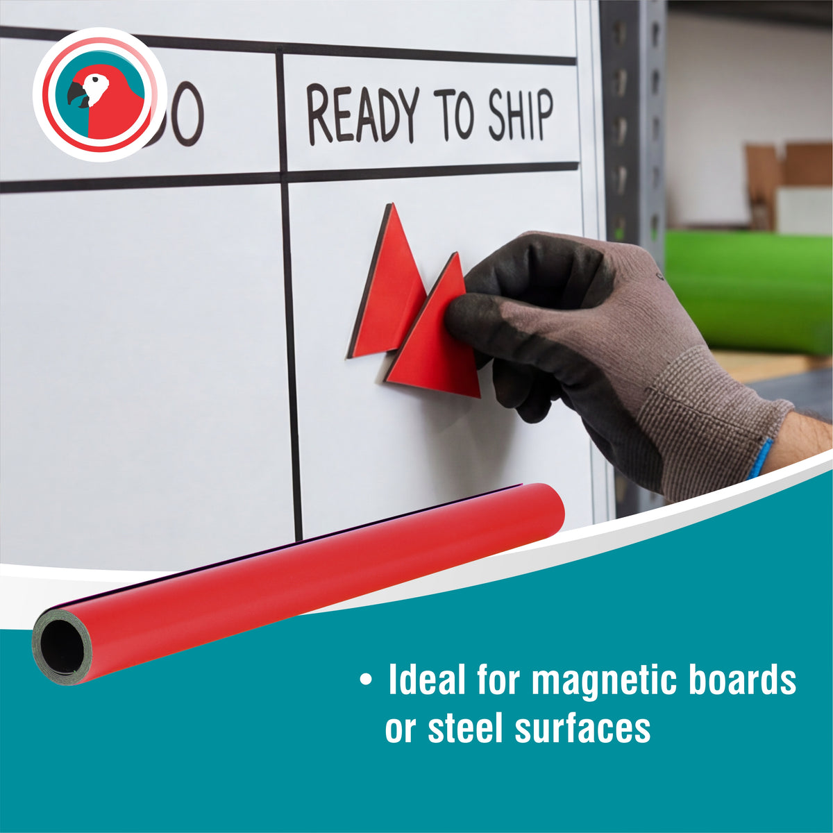 Magnetic Flexible Sheet (1000*610mm - Red)