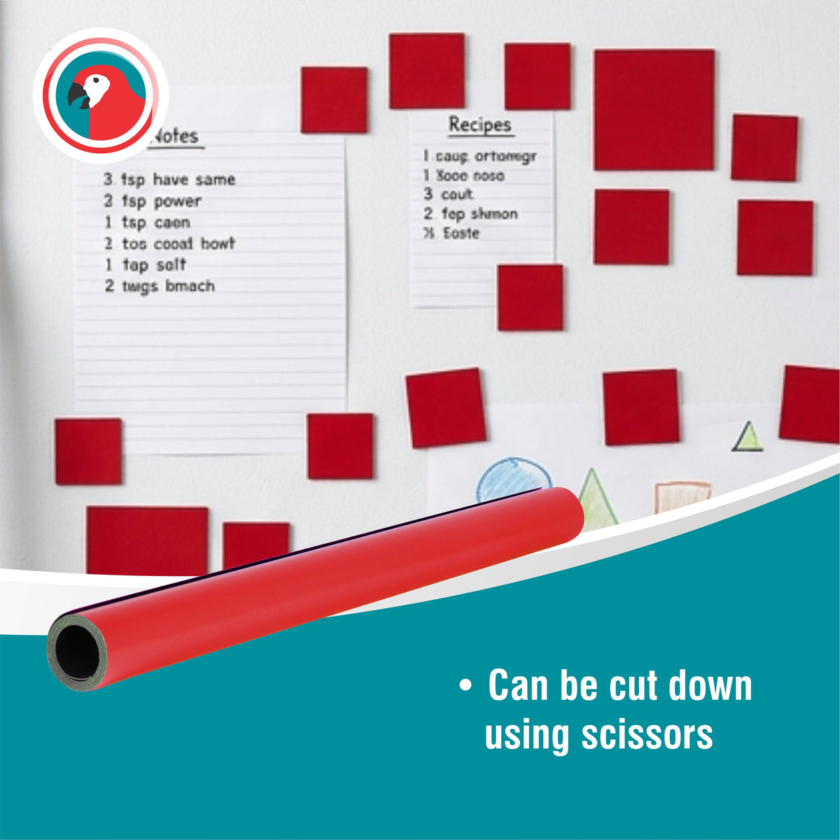 Magnetic Flexible Sheet (1000*610mm - Red)