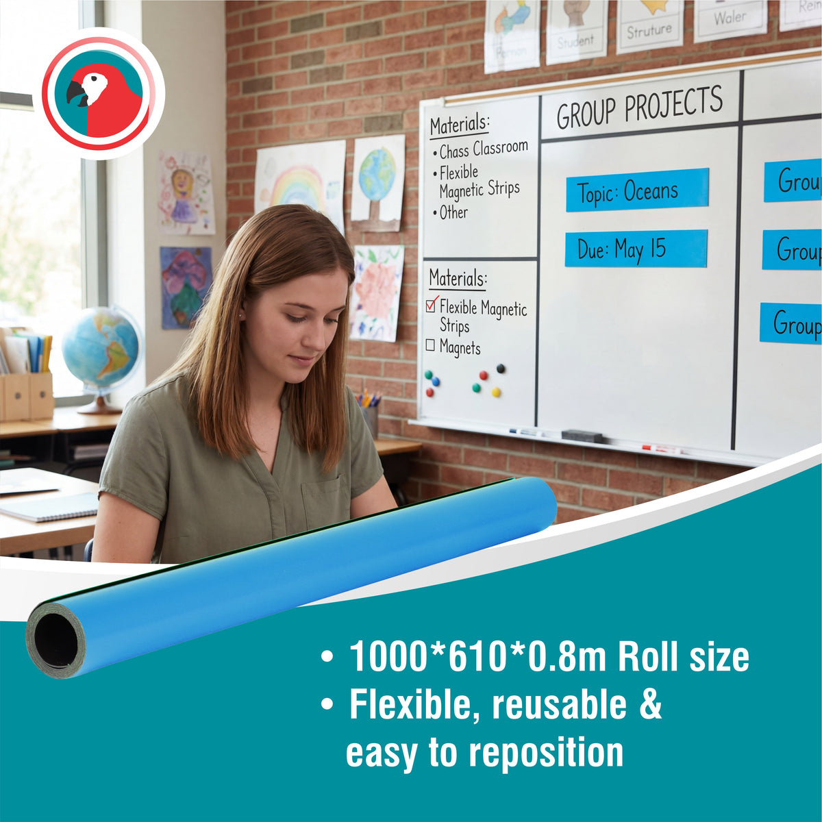 Magnetic Flexible Sheet (1000*610mm - Blue)