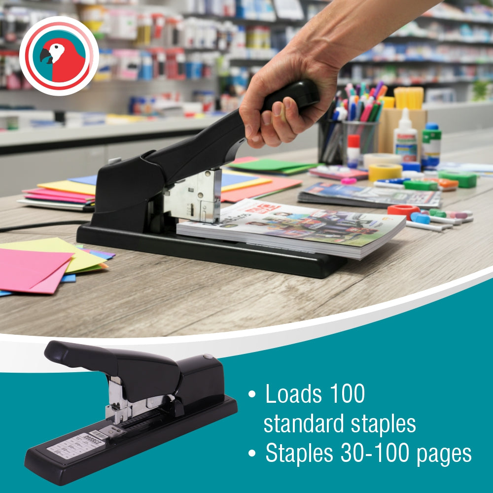 Heavy Duty Stapler 100*(23/6 23/13) Black 100 Pages