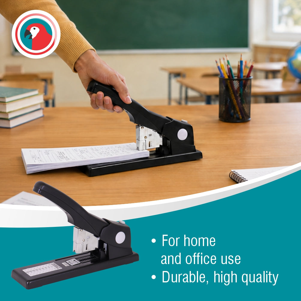 Heavy Duty Stapler 100*(23/6 23/23) Black 200 Pages