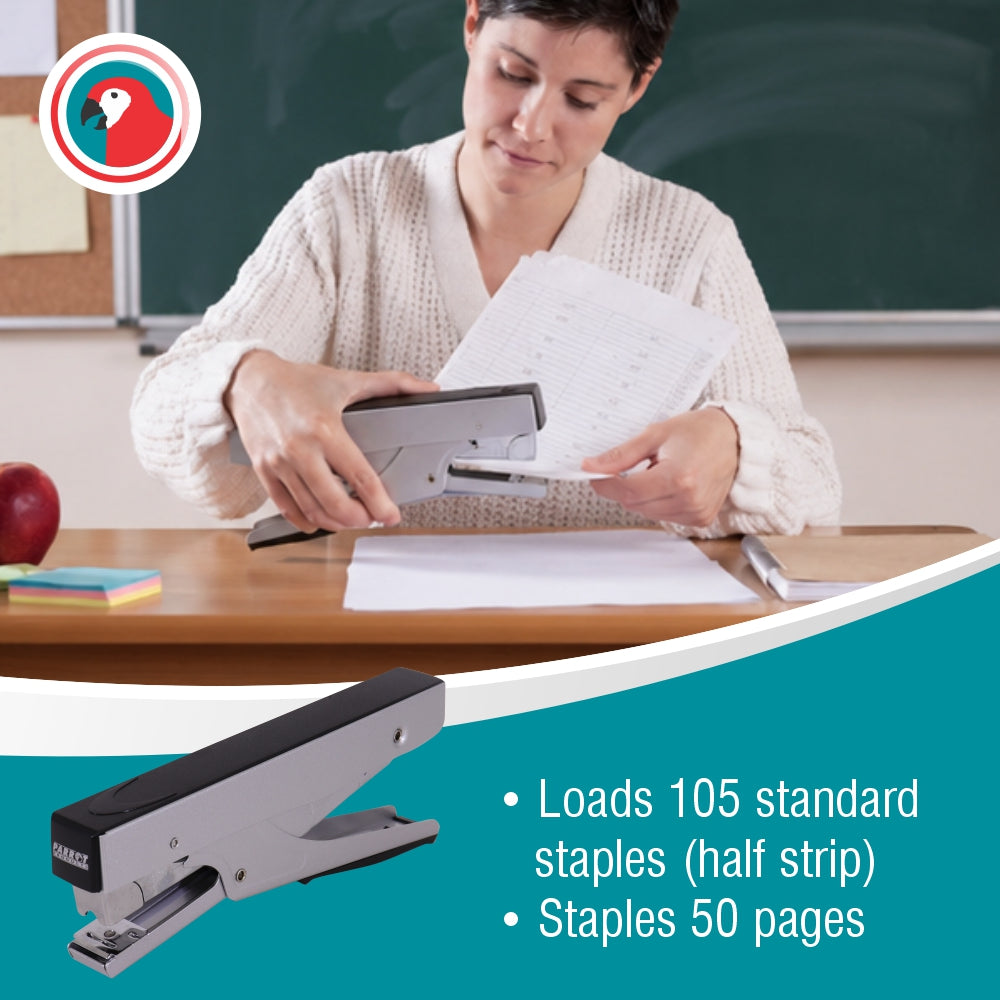 Plier Stapler 105*(23 - 24 - 26/6 And 8) Silver - 50 Pages