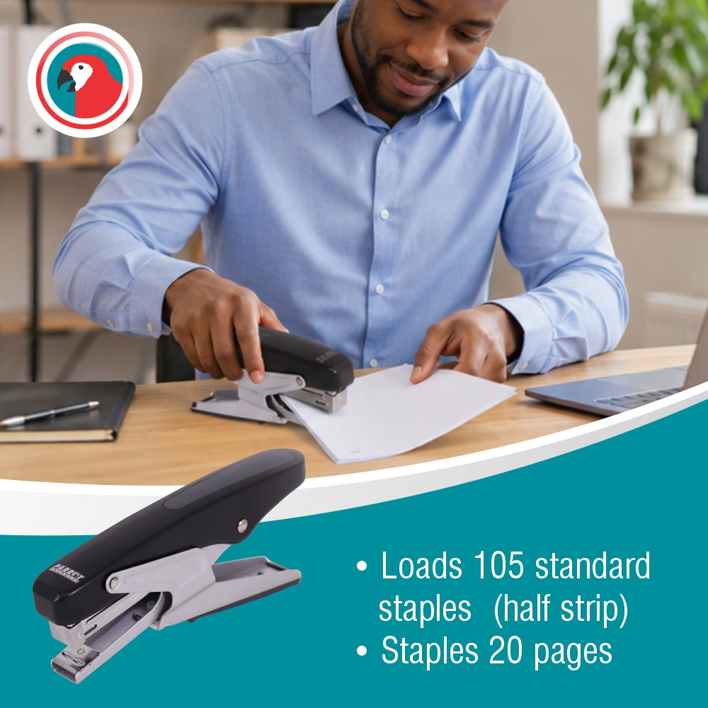 Plier Stapler 105*(24/6 26/6) Black - 20 Pages