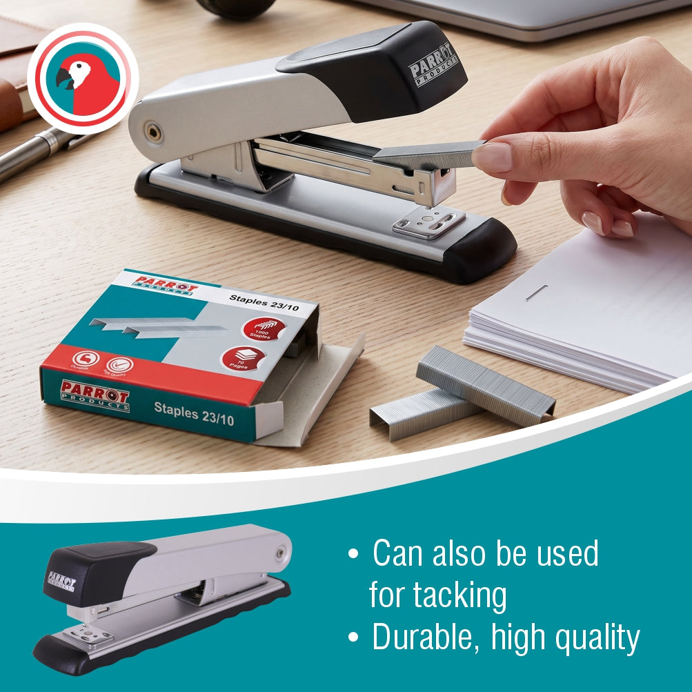 Steel Stapler 210x(24/6 26/6) Silver 20 Pages