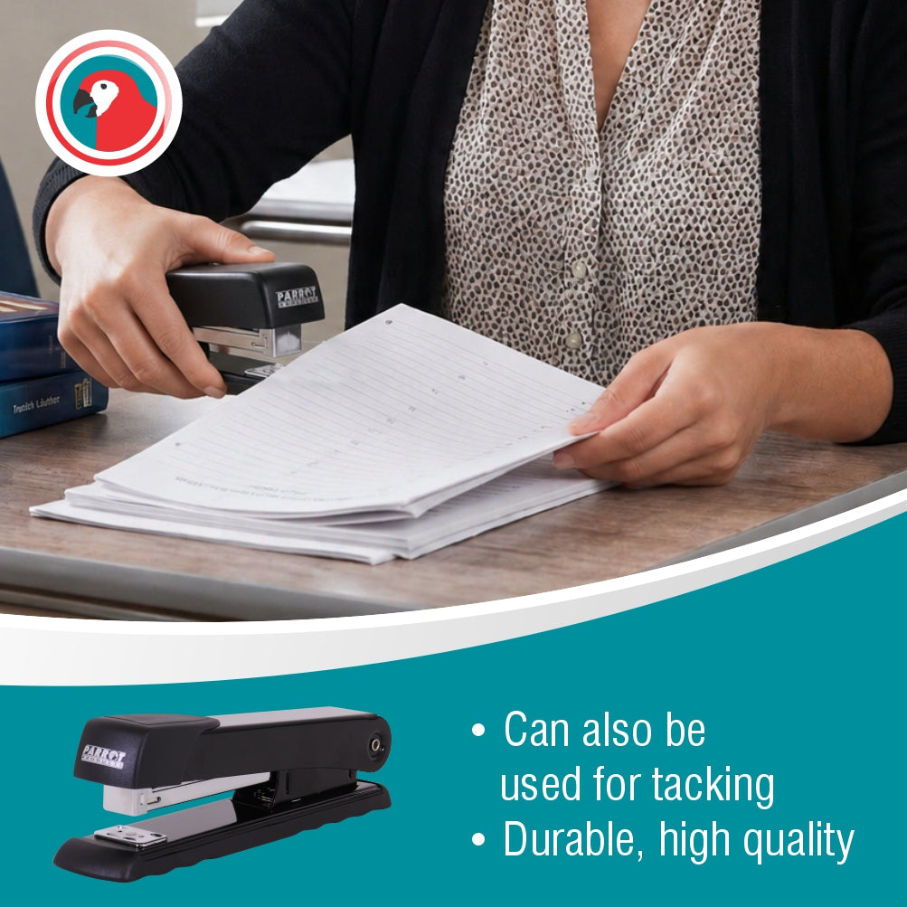 Desktop Large Steel Stapler 210*(24/6 26/6) Black 20 Pages