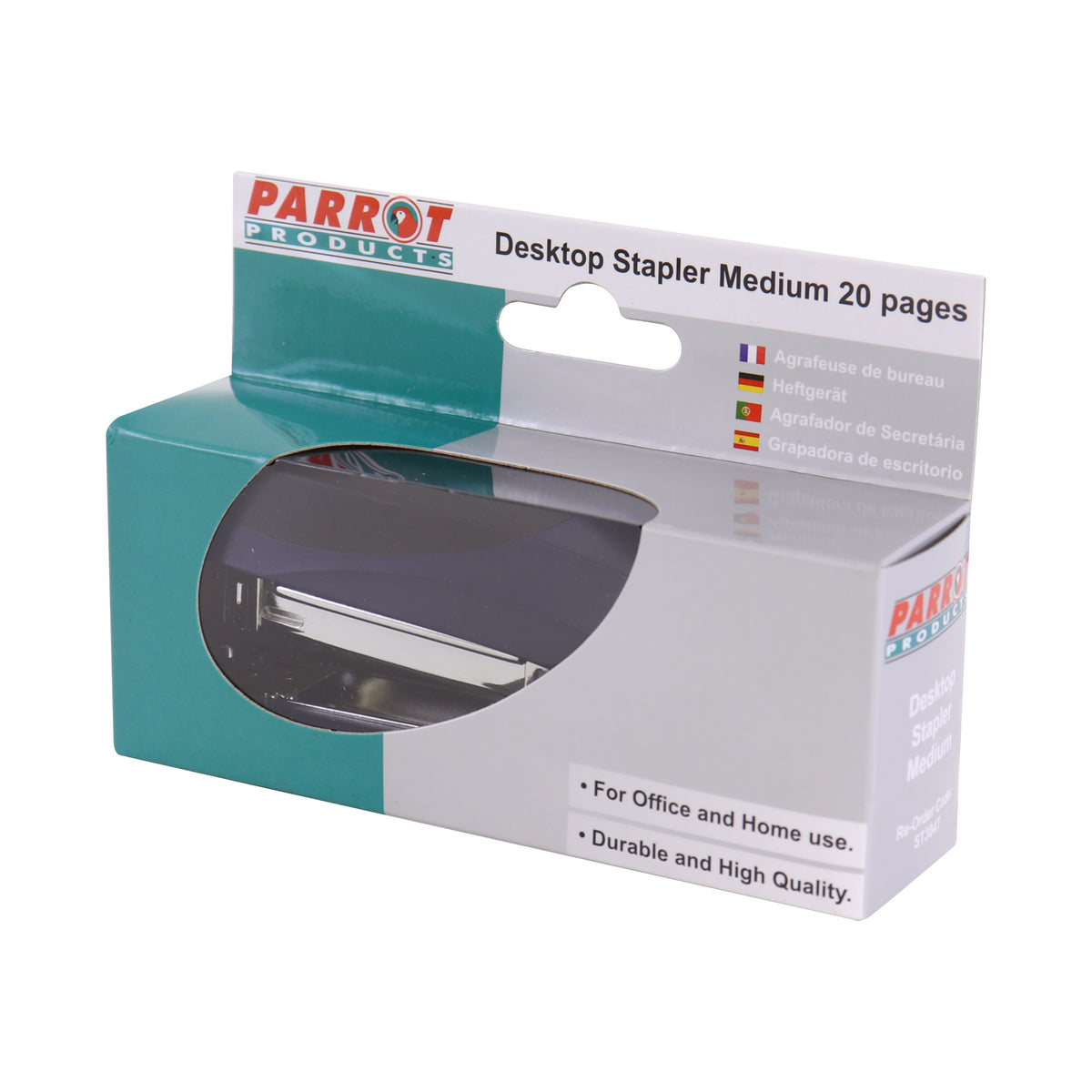 Plastic Medium Desktop Staplers 105*(24/6 26/6) - Navy 20 Pages