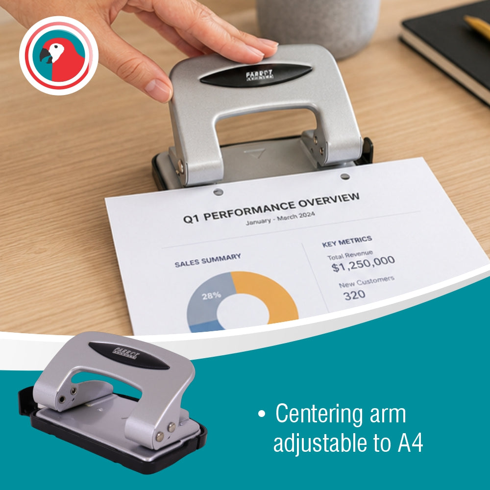 Steel Hole Punch (10 Sheets - Silver)