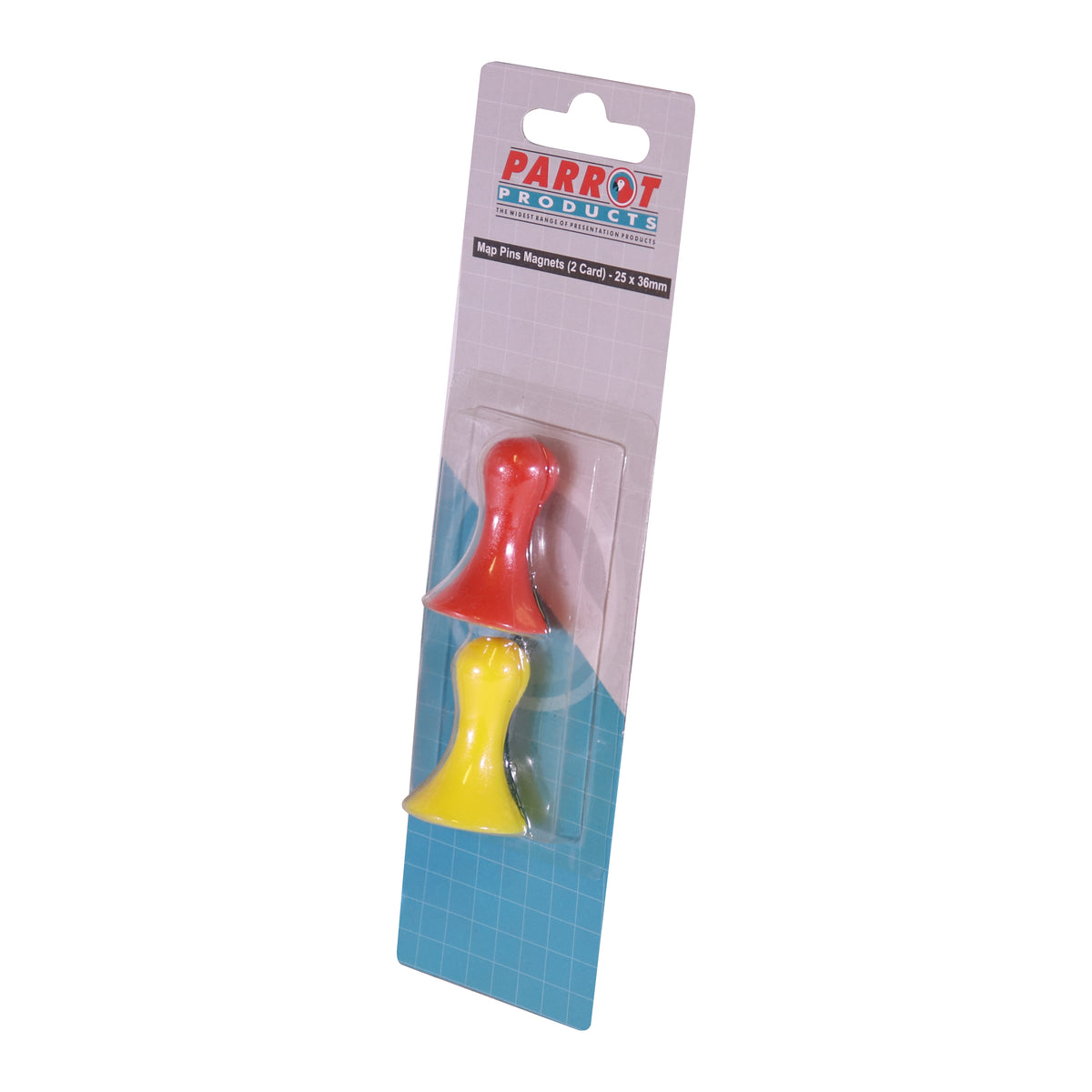 Magnetic Map Pins (2 Per Card - Assorted - Size: 36mm)