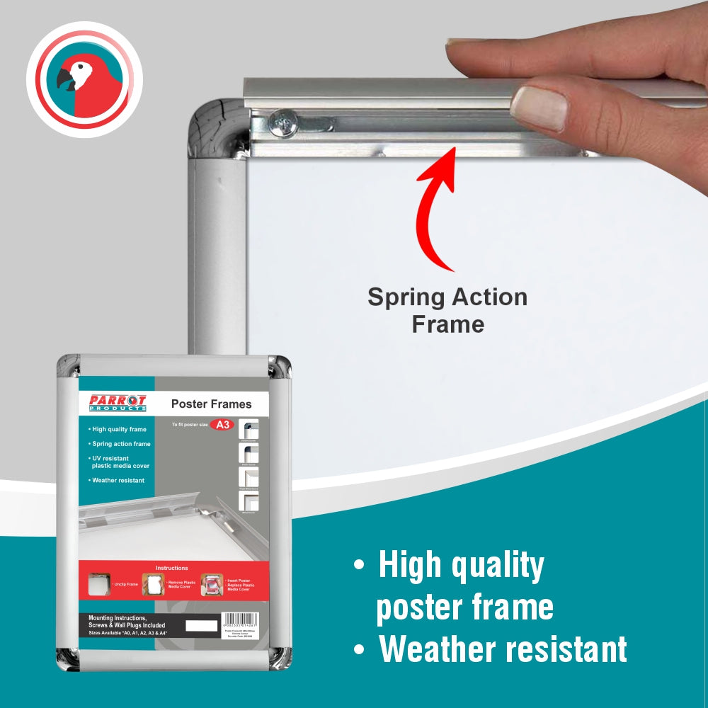 Poster Frame (A3 - 480*360mm - Chrome Corner)