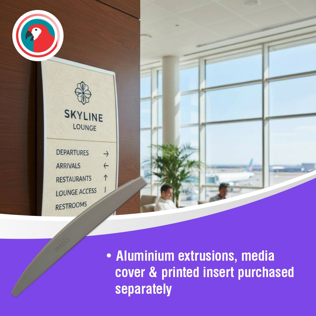 Single Sided Sign Frame End Cap (210mm)