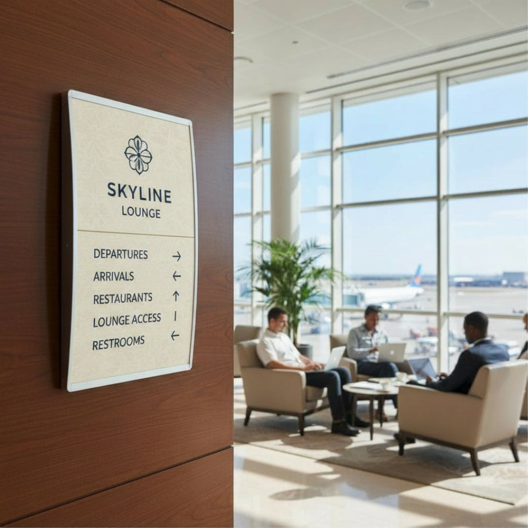 Single Sided Sign Frame End Cap (210mm)