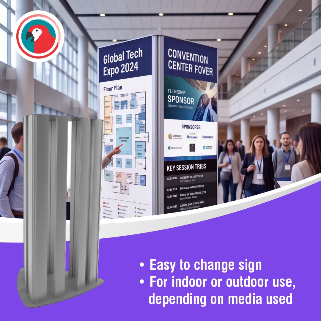 Triangular Tower Sign Frame (420*1800mm)