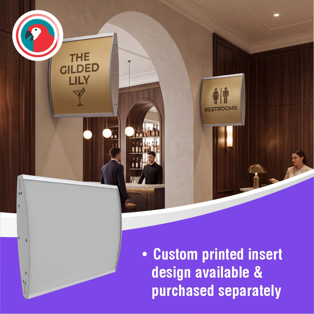 Sign Frame (210x230mm - Double Sided - Wall Mounted)