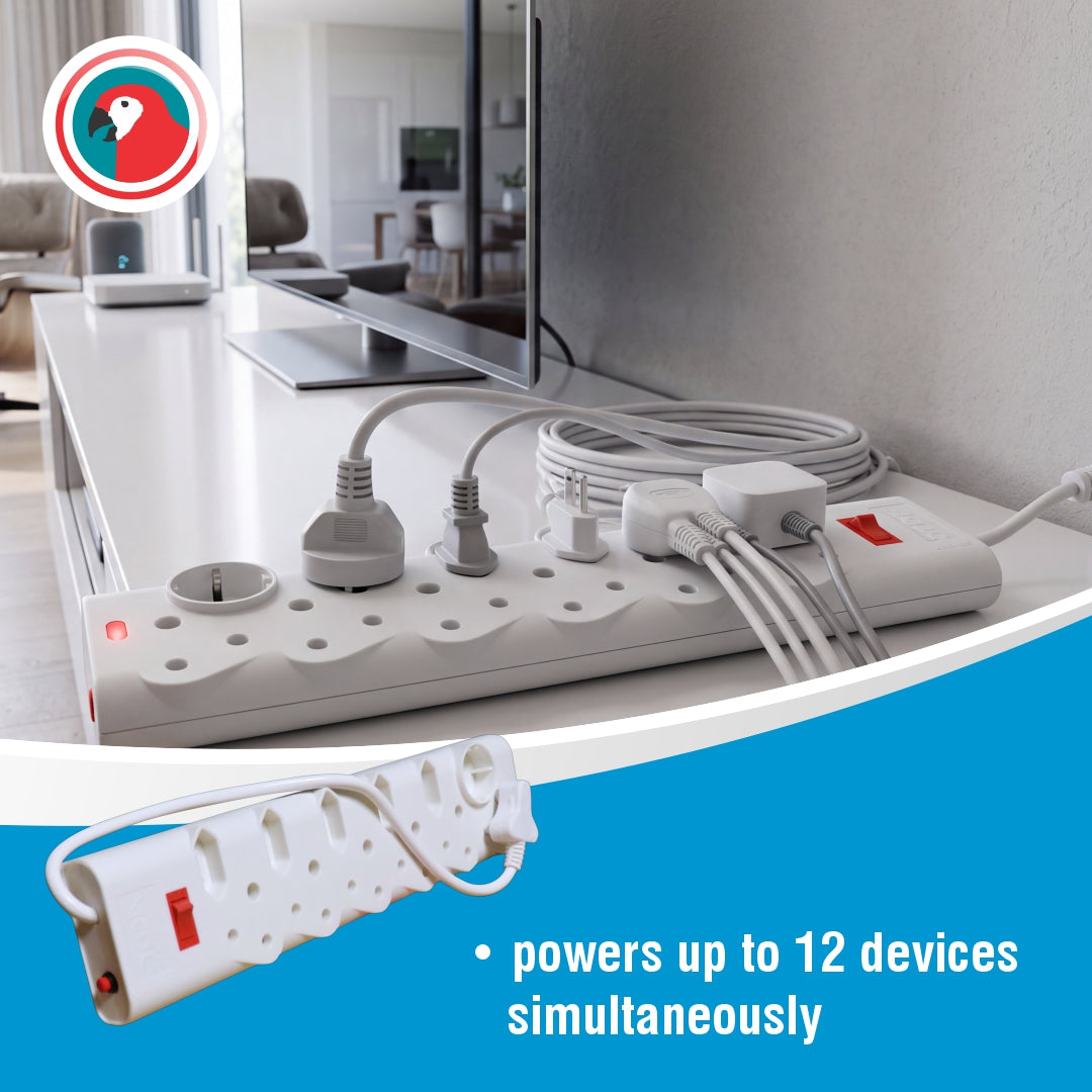 Multi Plug (6 X 16A SA And 5 X Euro And 1 X Schucko Extender)