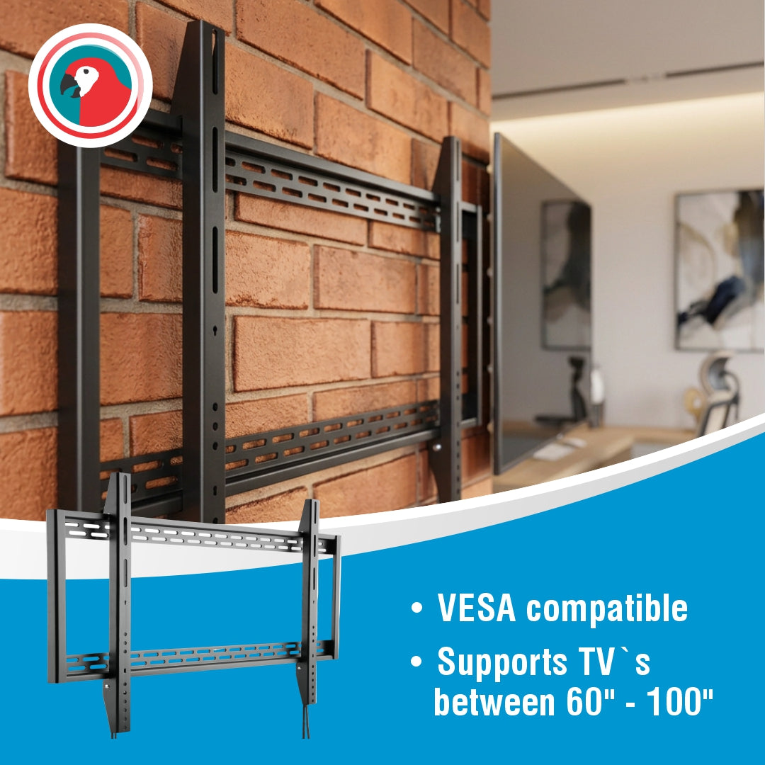 Flat Mounting Bracket 60 - 100 Inch