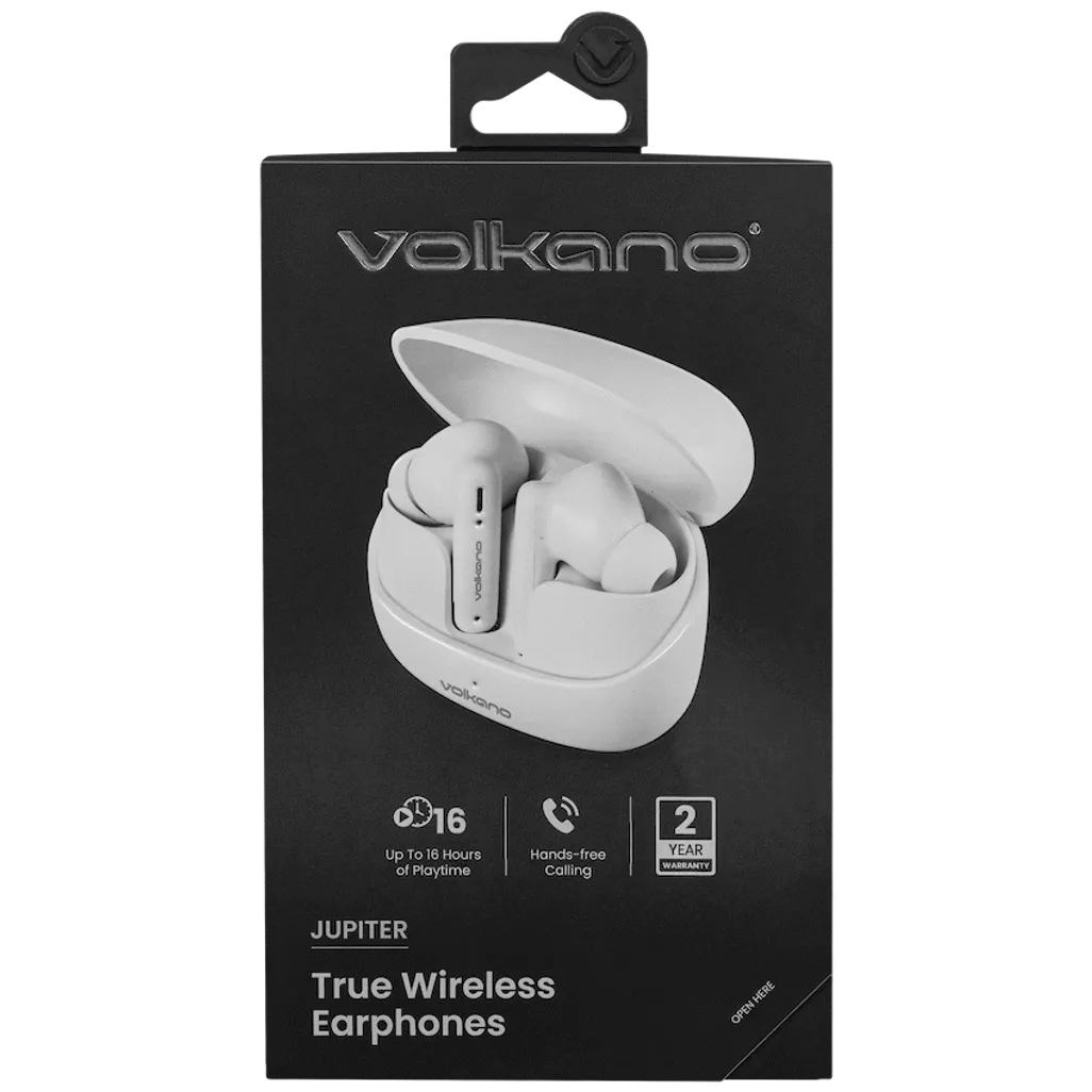 Volkano Jupiter Series TWS Earphones - White