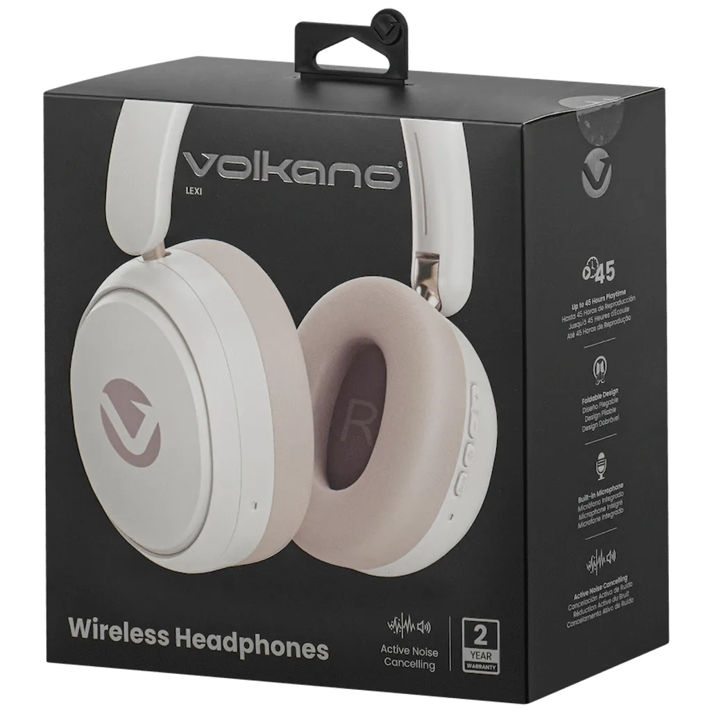 Volkano Lexi Bluetooth Headphone with ANC - Nude