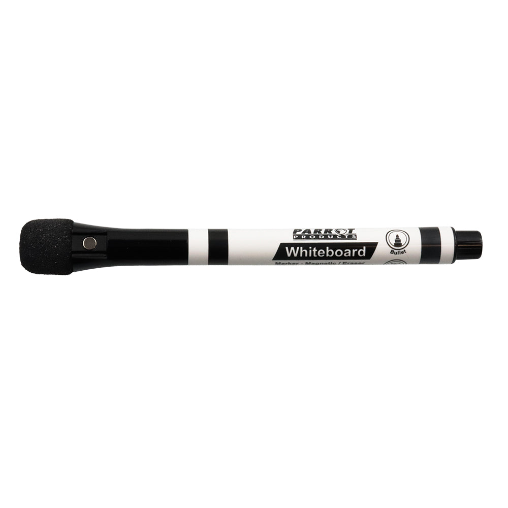 Magnetic Whiteboard Marker with Eraser (Black Single)