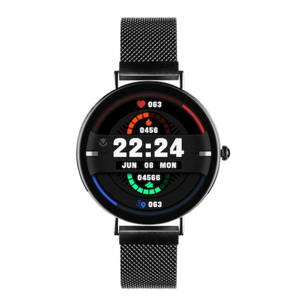 Volkano Valencia Series Ladies Smart Watch - Black