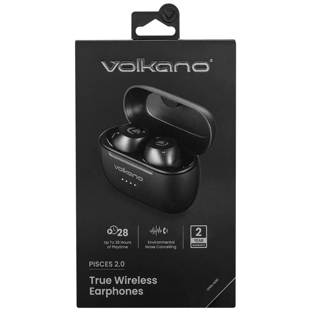 Volkano Pisces 2.0 Series TWS Earphones - Black
