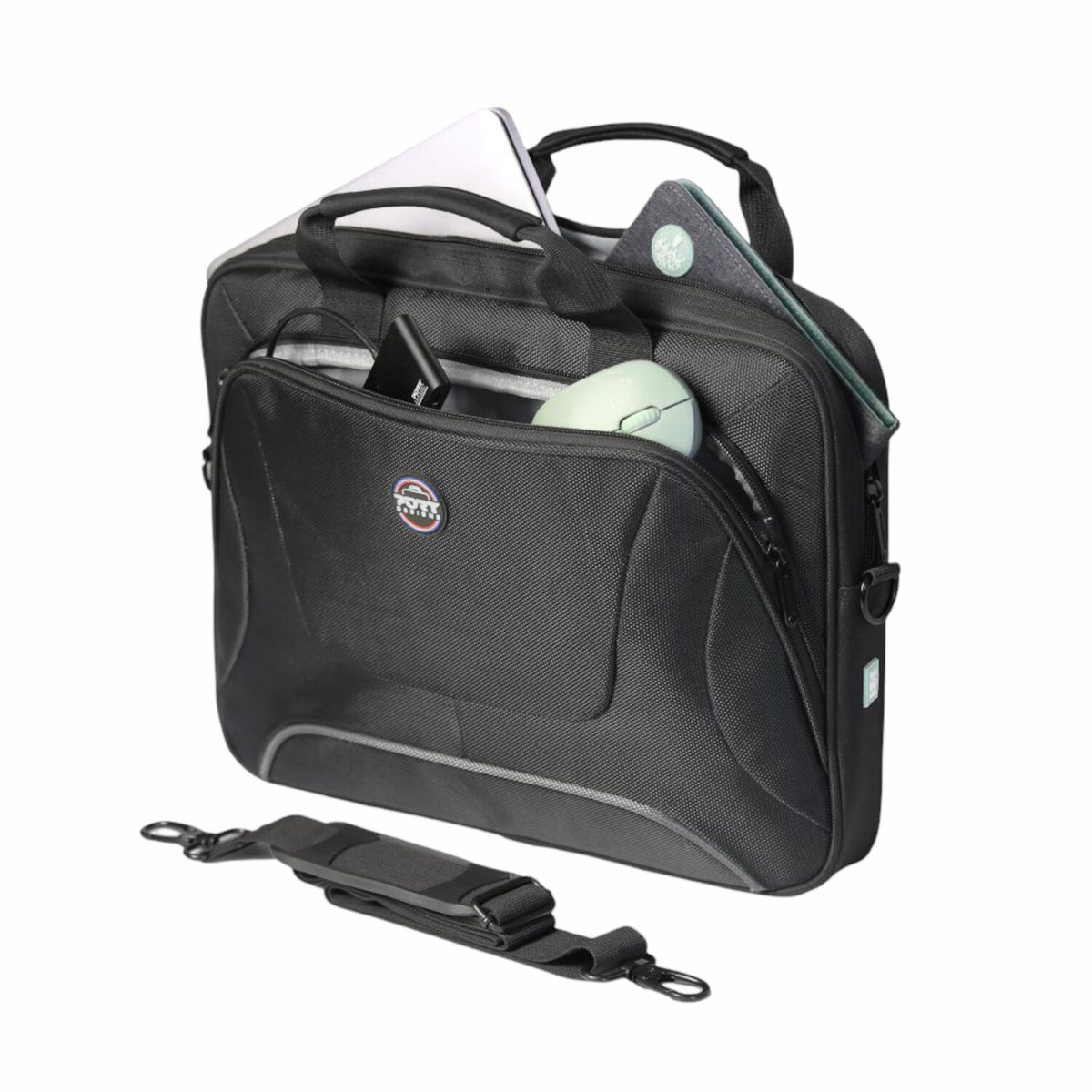 Port Courchevel Black 15.6" Toploader Bag