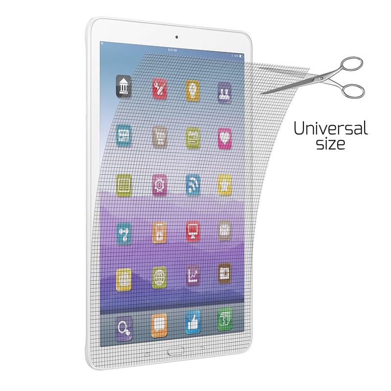 Port Connect Universal Screen Protector for 11" Tablets Twin Pack - Clear