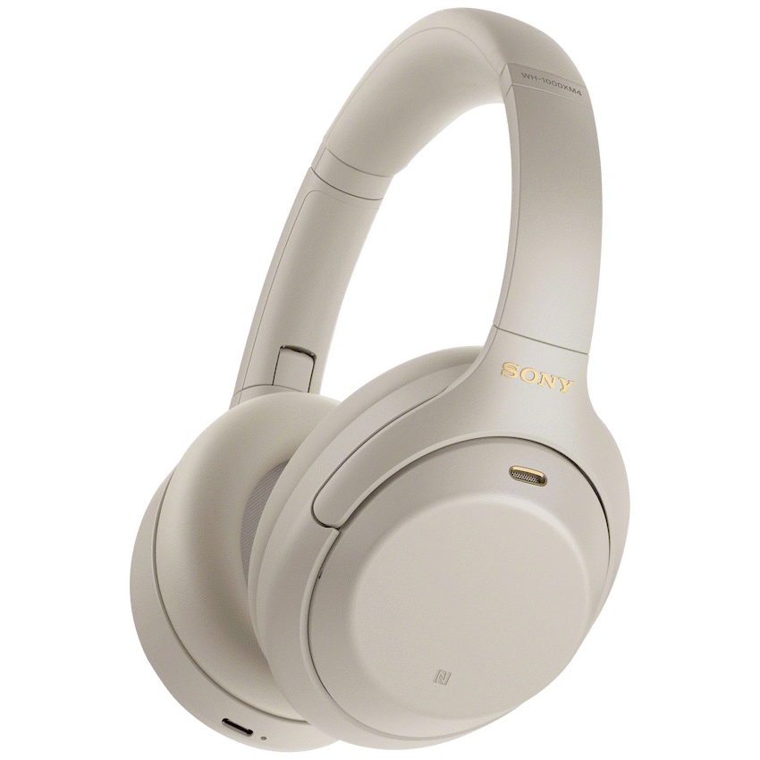 Sony WH-1000XM4 (Silver) Noise-Cancelling BT Headphones