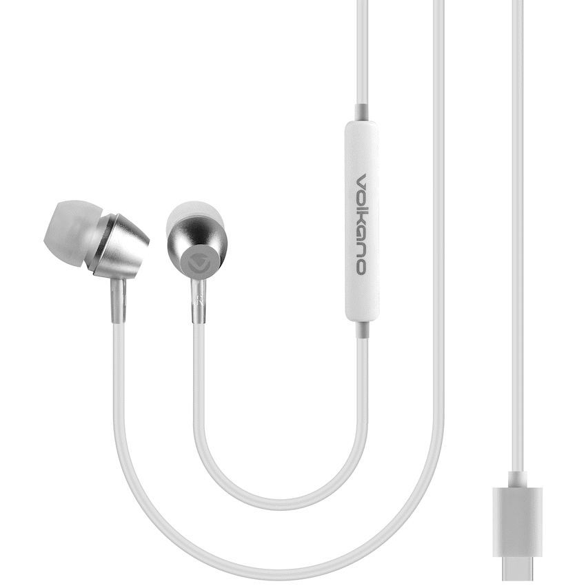 Volkano Prism 3 Series Type-C Earphone - White
