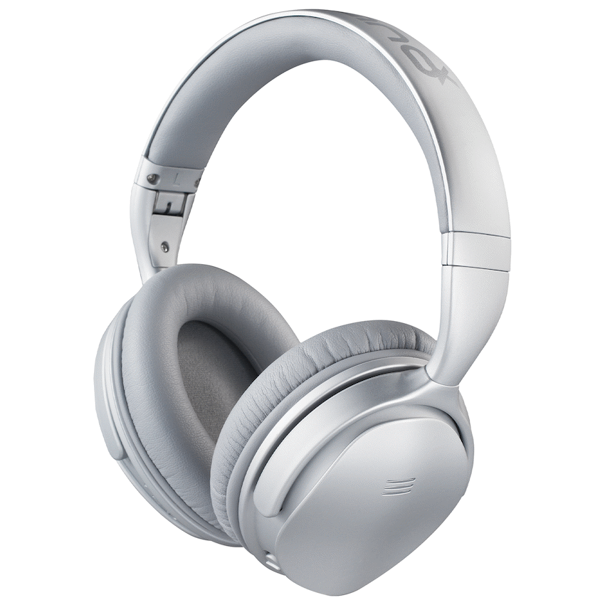 VolkanoX Silenco Series Active Noise Cancelling Bluetooth Headphones - Silver