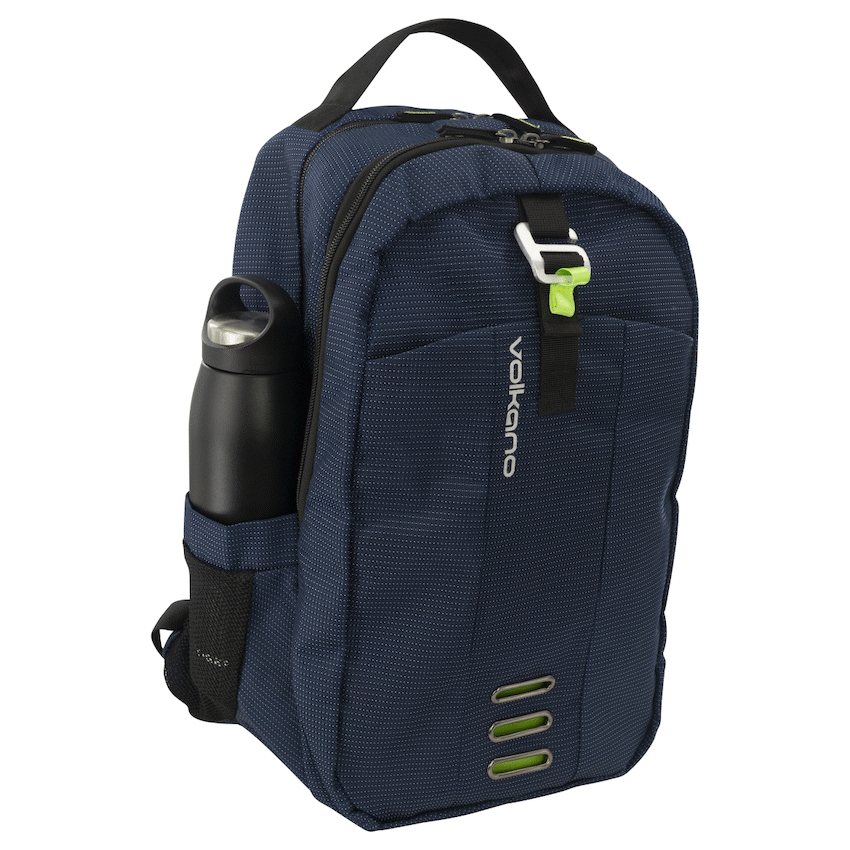 Volkano Latitude Laptop Backpack - Navy/Lime