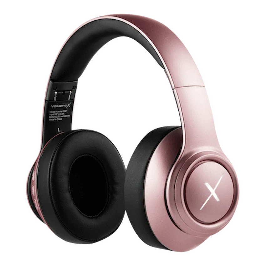 VolkanoX Quasar Series Bluetooth Headphones - Rose Gold