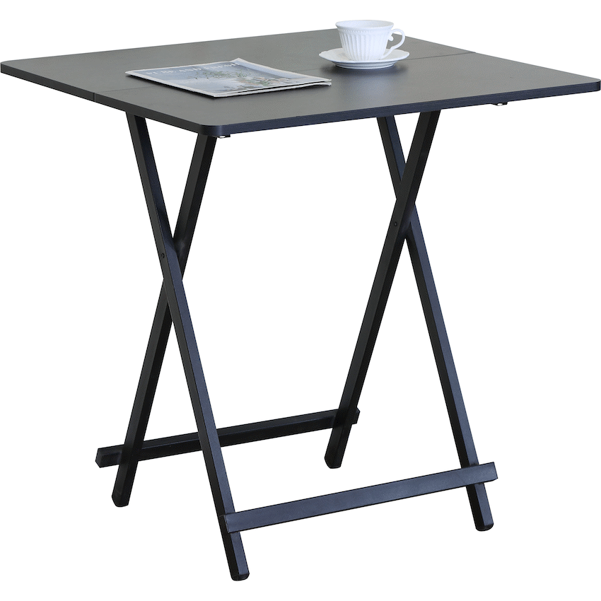 Everfurn Nyla Folding Dining Table - Black