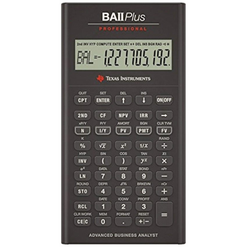 Texas Instruments BA II Plus Professional Financial Calculator