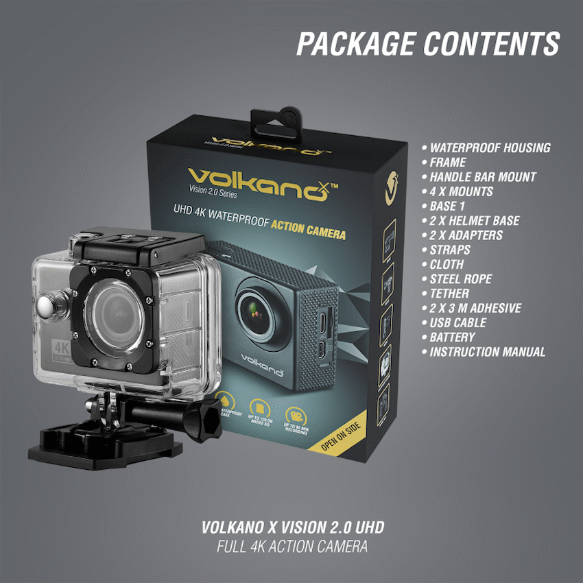 VolkanoX Vision 2.0 UHD 4K Action Camera
