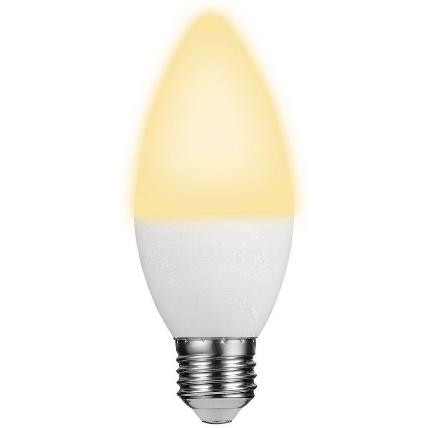 Switched 5w Candle LED Light Bulb E27 - Warm White