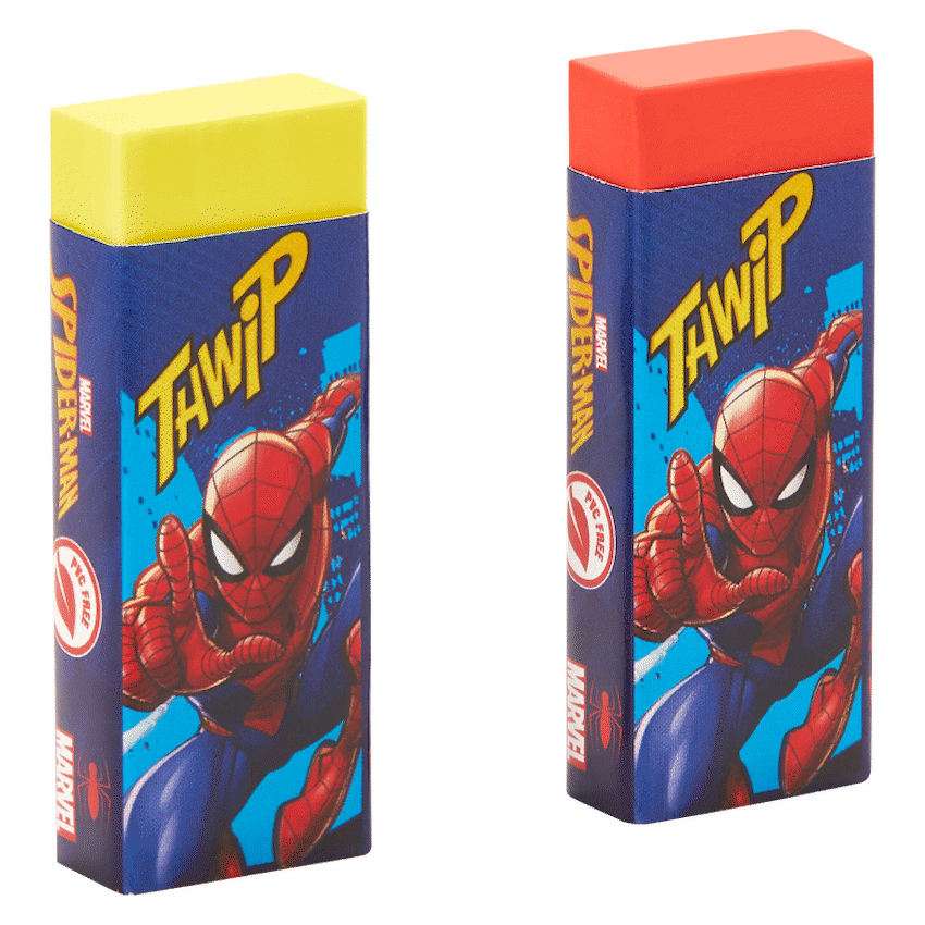 Spiderman 2 Pastel Primary Erasers. Multi