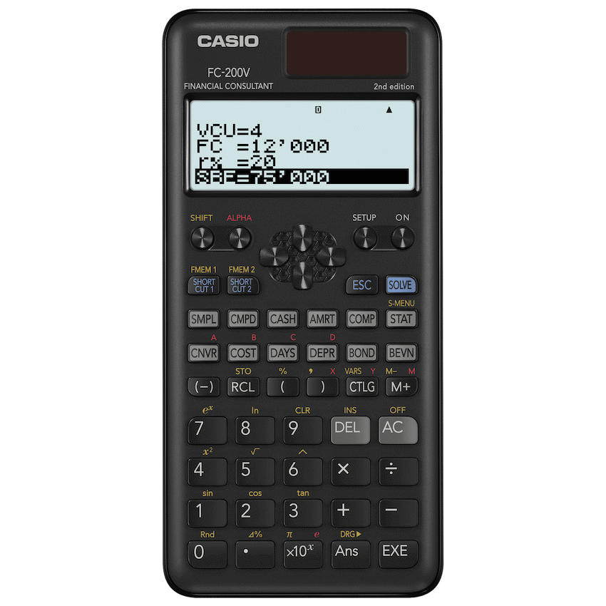 Casio FC-200V Financial Calculator