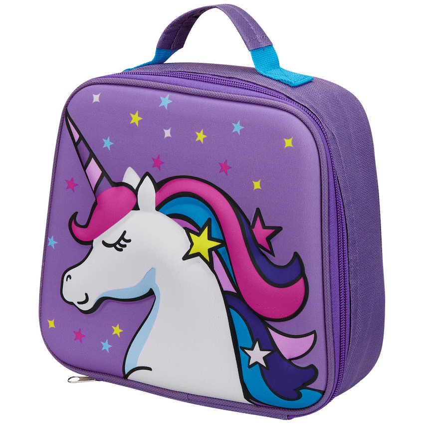 Quest Unicorn 3D EVA Lunch Bag Purple