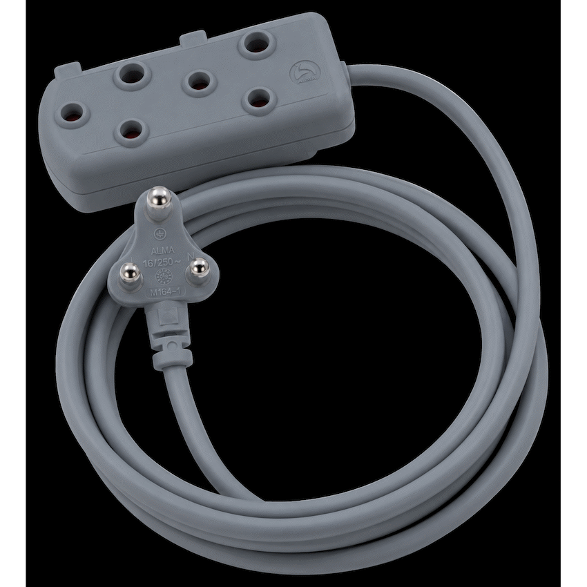 Ellies Side by Side Heavy Duty Extension Lead - 3M - GR