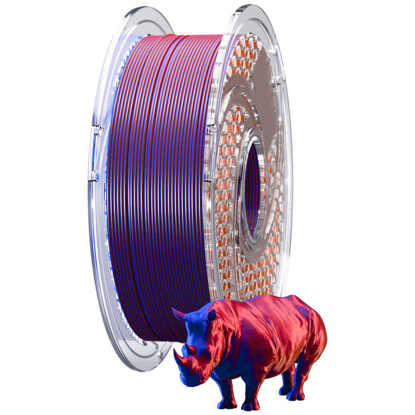 SA Filament Dual Silk PLA Filament 750g - Blue Blood