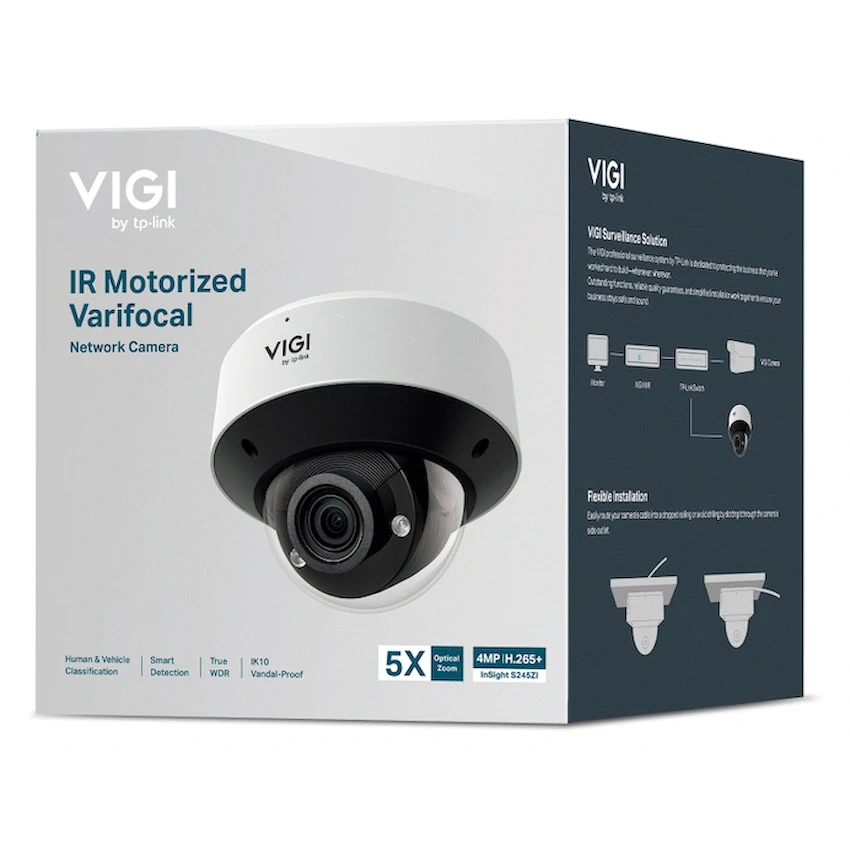 InSight S245ZI VIGI 4MP IR Motorized Varifocal Dome Network Camera