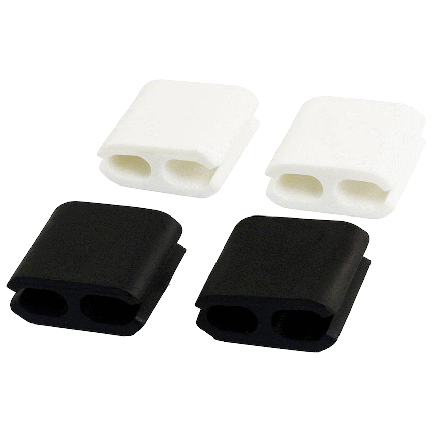 Volkano Bind Series - 4 Piece: Power Cable Clips - Black & White