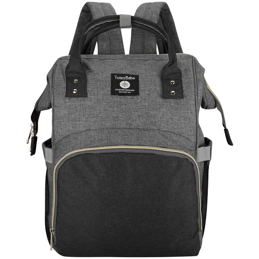 Totes Babe Alma Diaper Backpack Colourblock - Grey/Charcoal