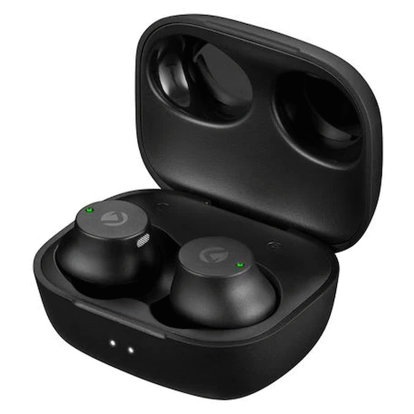 Volkano Taurus Series 2.0 True Wireless Earphones with Charging Case - Black