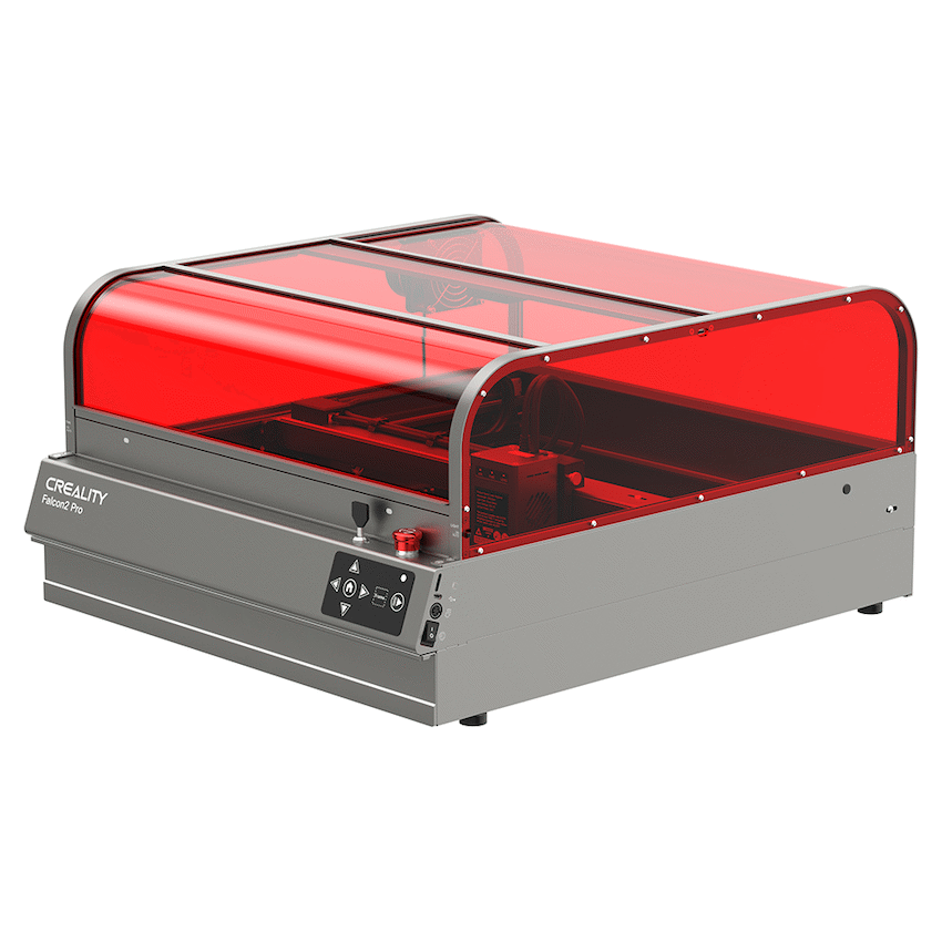 Creality Falcon2 Pro D 60W Laser Engraver with 4W IR Laser Module, Air Assist, Enclosure & AI Camera