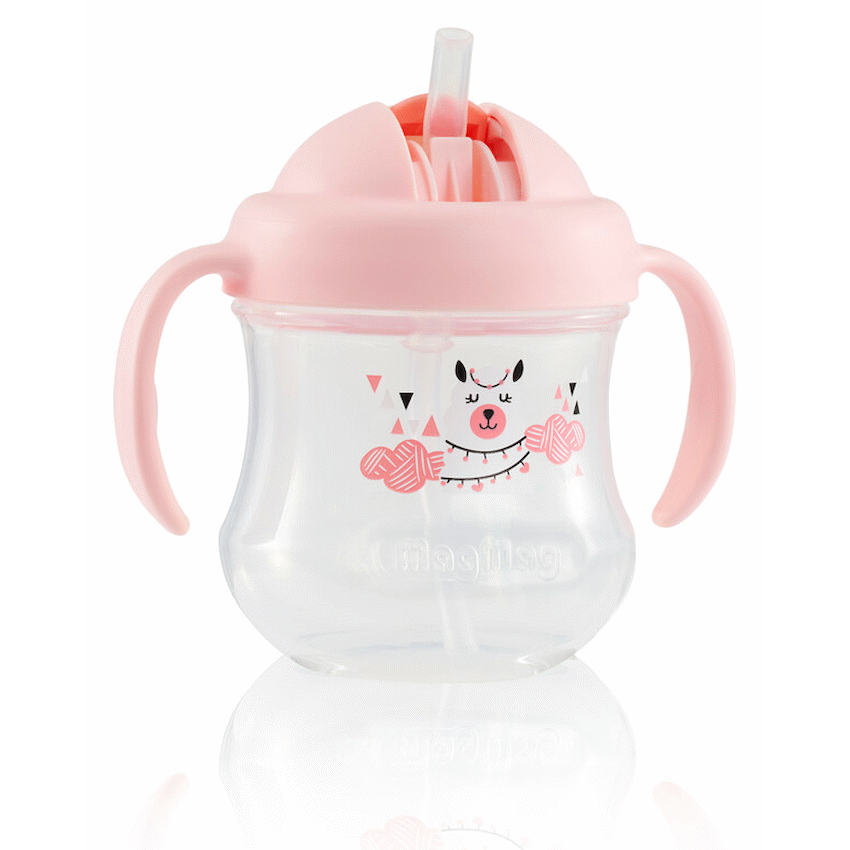 Pigeon Mag Mag Straw Cup - Matte Pink