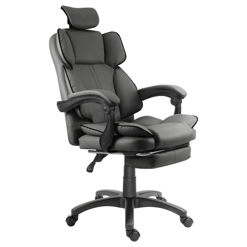 Everfurn Emperor High Back Chair - Grey