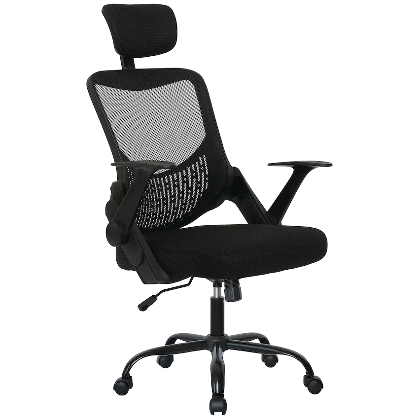 Everfurn Silicon Ergo Office Chair with Adjustable Arms