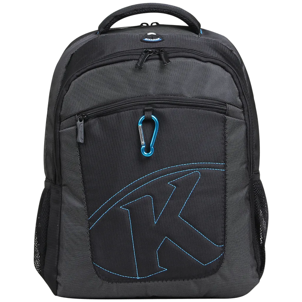 Kingsons 15.6 inch black laptop backpack with key chain